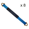 Tie 4 Safe 2" x 36" Axle Straps w/ Sleeve & D Rings
 WLL: 3, 333 lbs.
 , PK8 RT41A-36M18-BU-C-8